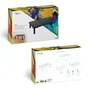 TooQ TQMR086 Soporte para Monitor de Escritorio, Elevador Ergonómico con Ajuste de Altura (100-140 mm) para Pantalla, Portátil o Impresora, Hasta 20 kg, Negro