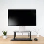 TooQ TQMR086 Soporte para Monitor de Escritorio, Elevador Ergonómico con Ajuste de Altura (100-140 mm) para Pantalla, Portátil o Impresora, Hasta 20 kg, Negro