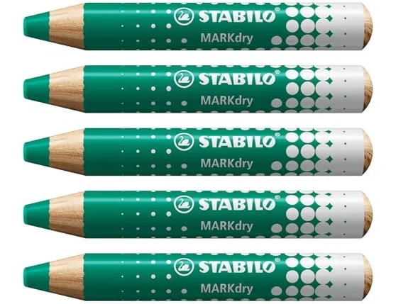 Stabilo Markdry Marcador de pizarra en seco verde