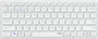 Rapoo Teclado Inalámbrico E9600M Bluetooth 5.0 y 2.4 GHz Multidispositivo, Diseño Ultrafino Compacto con Base de Aluminio, Teclas Multimedia, Batería Recargable, Color Blanco