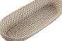 DKD Home Decor Set de 2 Bandejas de Bambú y Ratán Blanco y Natural
