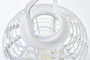 DKD Home Decor Portavelas Blanco Bambú Cristal 35 x 35 x 29 cm