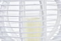 DKD Home Decor Portavelas Blanco Bambú Cristal 35 x 35 x 29 cm