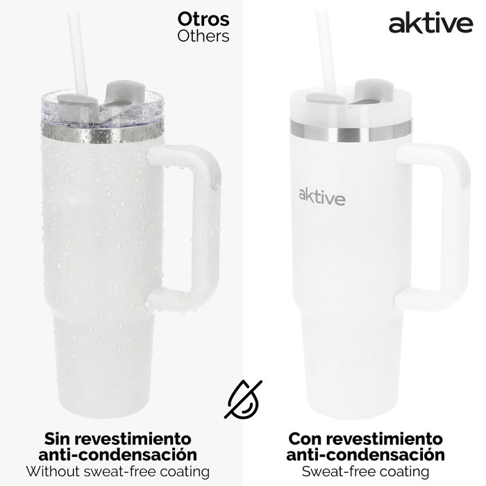 AKTIVE Vaso Térmico Acero Inox