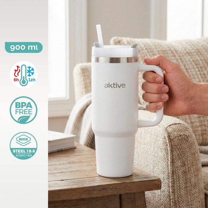 AKTIVE Vaso Térmico Acero Inox