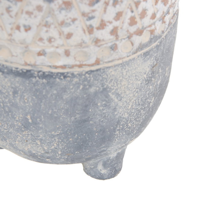 Macetero Cemento Decoración 13 X 13 X 20 cm (Set de 2)