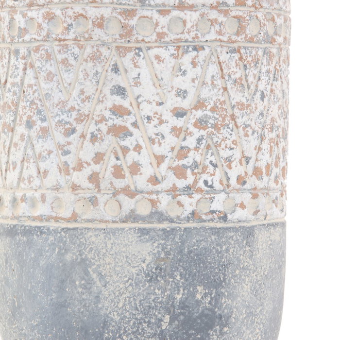 Macetero Cemento Decoración 13 X 13 X 20 cm (Set de 2)