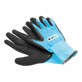 Cellfast Guante de poliéster con palma de látex para jardín, azul, t-08 m