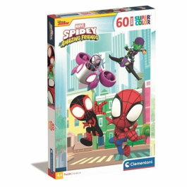 Clementoni Rompecabezas Maxi Spidey y sus extraordinarios amigos de 60 piezas