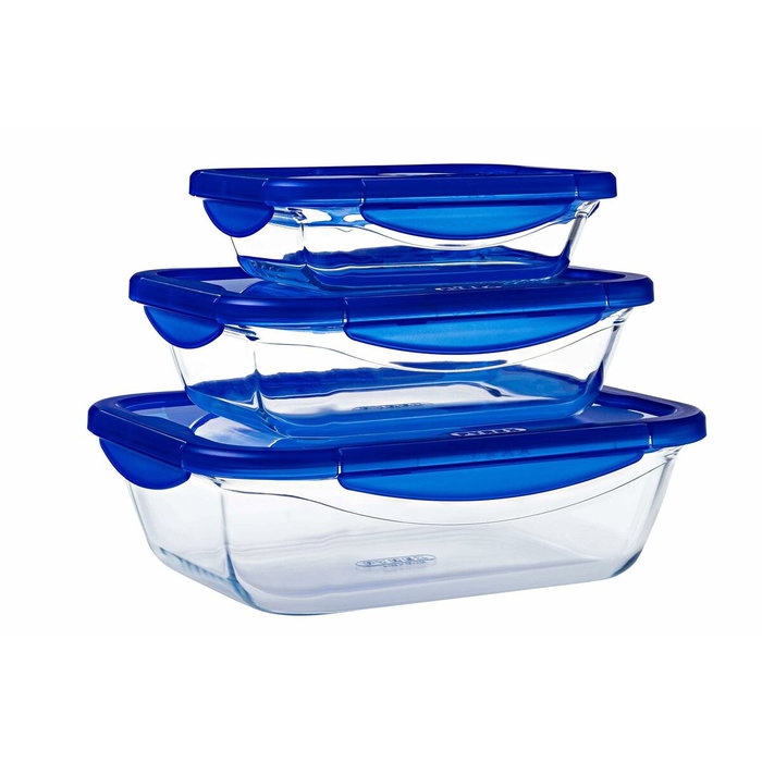 Pyrex® Cook&Go Recipiente Hermético Rectangular de Vidrio 3,3 L