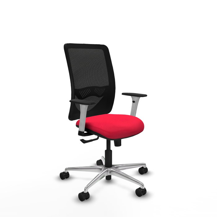 PIQUERAS Y CRESPO Silla de oficina Zulema con mecanismo Sincro Rojo y Negro PIQUERAS Y CRESPO Silla de oficina Zulema con mecanismo Sincro Rojo y Negro