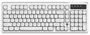 Ajazz AF98 Teclado Membranoso con Retroiluminación RGB Blanco