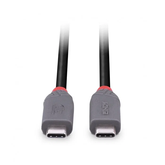 LINDY Cable USB4 Gen 3x2 USB C a USB C de 0,8 m, 40 Gbit/s, 240 W, Negro