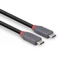 LINDY Cable USB4 Gen 3x2 USB C a USB C de 0,8 m, 40 Gbit/s, 240 W, Negro