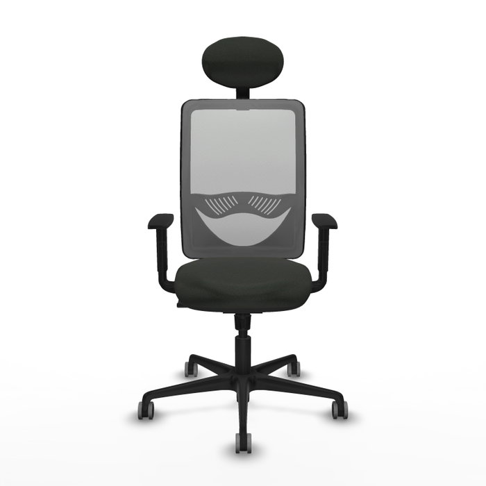PIQUERAS Y CRESPO Silla de oficina Zulema con mecanismo Sincro, Negro y Gris PIQUERAS Y CRESPO Silla de oficina Zulema con mecanismo Sincro, Negro y Gris