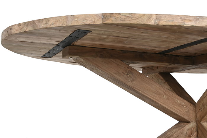 DKD Home Decor Mesa Comedor 2c24 Ovalada Teca Reciclada 120 x 78 x 220 cm DKD Home Decor Mesa Comedor 2c24 Ovalada Teca Reciclada 120 x 78 x 220 cm