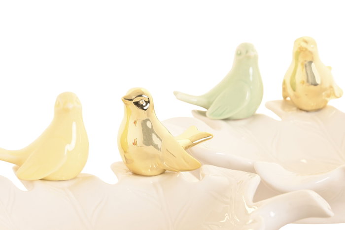 DKD Home Decor Bandeja de Decoración de Porcelana Surtido de 3 Unidades DKD Home Decor Bandeja de Decoración de Porcelana Surtido de 3 Unidades