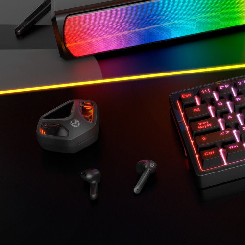 Krom Kall Auriculares Gaming In-Ear Inalámbricos Negros Krom Kall Auriculares Gaming In-Ear Inalámbricos Negros