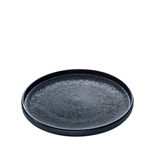 Playground Plato Llano Nara Negro 27 cm de Gres - Plato para Vajilla (Set de 6) Playground Plato Llano Nara Negro 27 cm de Gres - Plato para Vajilla (Set de 6)