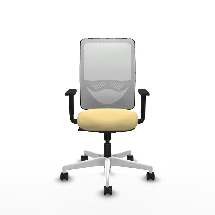 PIQUERAS Y CRESPO Silla de oficina Zulema con mecanismo Sincro, Crema y Blanco PIQUERAS Y CRESPO Silla de oficina Zulema con mecanismo Sincro, Crema y Blanco