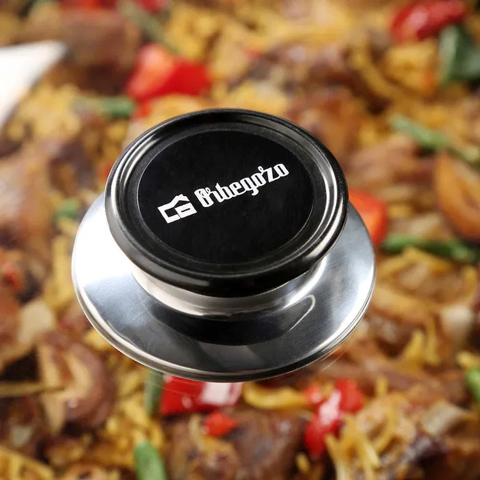 Orbegozo PZ 4211 Sartén Eléctrica 1500W, 10 Litros, Ø42 cm, Superficie Antiadherente, Tapa de Cristal con Válvula de Seguridad