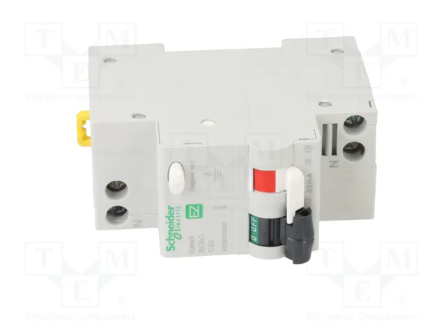 SCHNEIDER ELECTRIC Easy9 EZ RCBO 20A 30mA 230VAC 1+N SCHNEIDER ELECTRIC Easy9 EZ RCBO 20A 30mA 230VAC 1+N