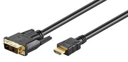 MicroConnect Cable HDMI a DVI-D (18+1) Single-Link de 1,5m para Portátil, Monitor, PC