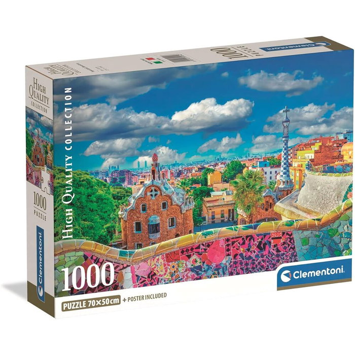 Clementoni Puzzle Park Guell Barcelona High Quality 1000 Piezas 70x50cm