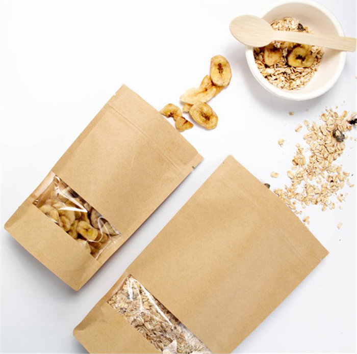 Inde Bolsas Kraft Alimentarias Herméticas 17x24 cm (12 Unidades)
