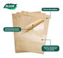 Inde Bolsas Kraft Alimentarias Herméticas 17x24 cm (12 Unidades)