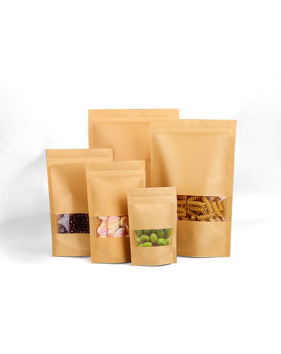 Inde Bolsas Kraft Alimentarias Herméticas 17x24 cm (12 Unidades)