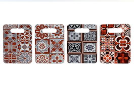 DKD Home Decor Salvamanteles de Dolomita con Diseño de Azulejos 18x24x0,7 cm Surtido de 4