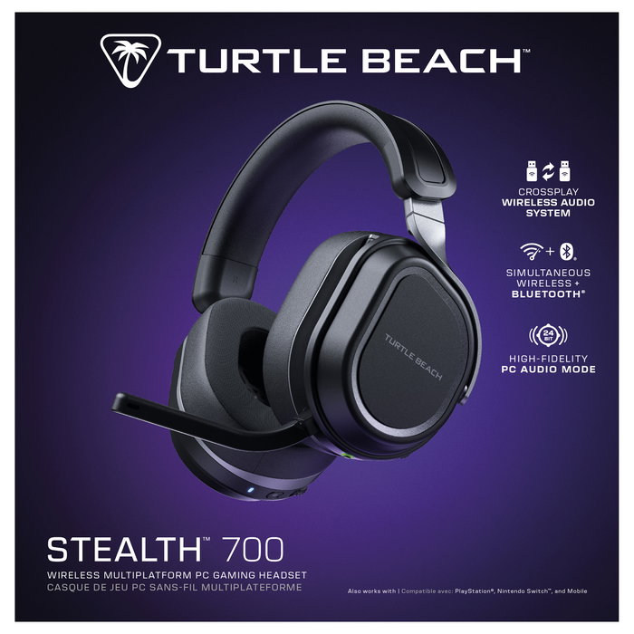 Turtle Beach Stealth 700 (Gen 3) - Auriculares Gaming Inalámbricos Negro/Gris Turtle Beach Stealth 700 (Gen 3) - Auriculares Gaming Inalámbricos Negro/Gris