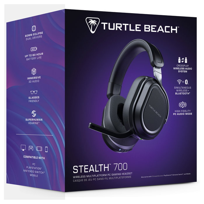 Turtle Beach Stealth 700 (Gen 3) - Auriculares Gaming Inalámbricos Negro/Gris Turtle Beach Stealth 700 (Gen 3) - Auriculares Gaming Inalámbricos Negro/Gris