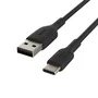 Cable USB A a USB-C Belkin CAB001BT2MBK Negro 2 m