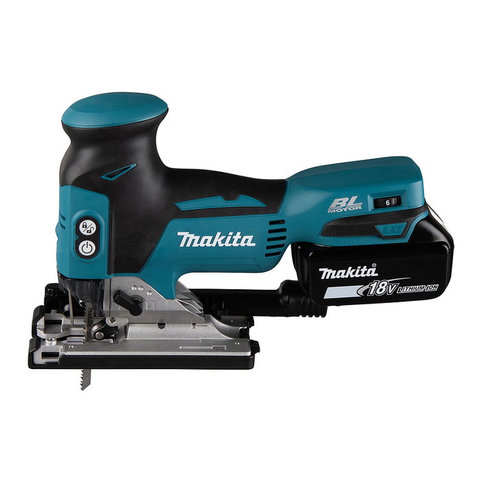 Makita DJV181RTJ Sierra de calar inalámbrica de acción pendular con 2 baterías de 5.0 Ah