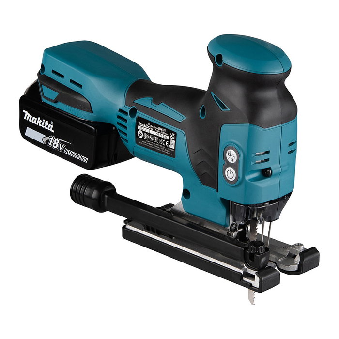 Makita DJV181RTJ Sierra de calar inalámbrica de acción pendular con 2 baterías de 5.0 Ah
