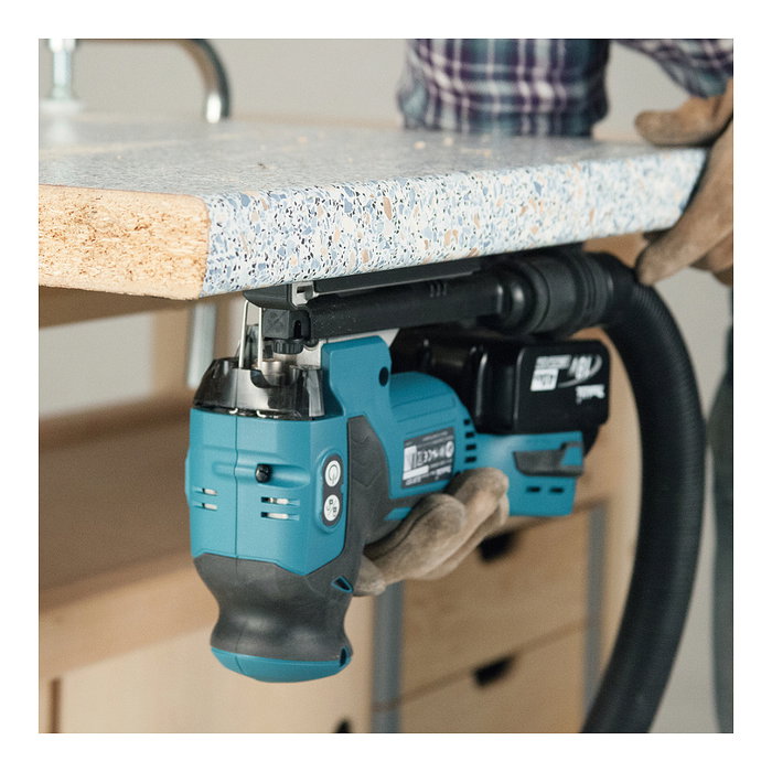 Makita DJV181RTJ Sierra de calar inalámbrica de acción pendular con 2 baterías de 5.0 Ah