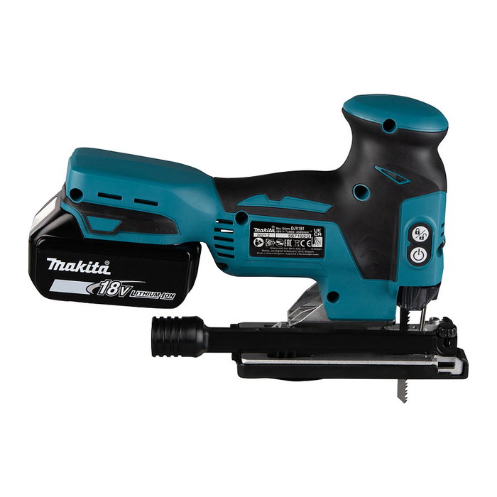 Makita DJV181RTJ Sierra de calar inalámbrica de acción pendular con 2 baterías de 5.0 Ah