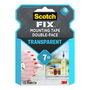 Scotch Cinta Doble Cara Montaje Transparente Máx. 7 kg 19 mm x 5 m