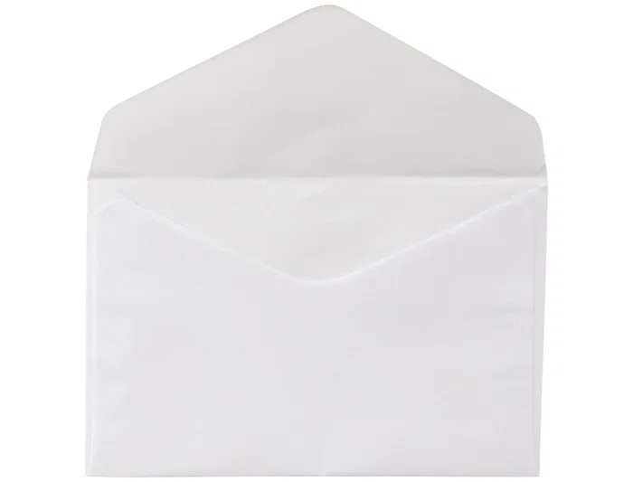 Liderpapel Sobre n.21 Blanco C6 114x162 mm Engomado Solapa de Pico Caja de 500 Unidades