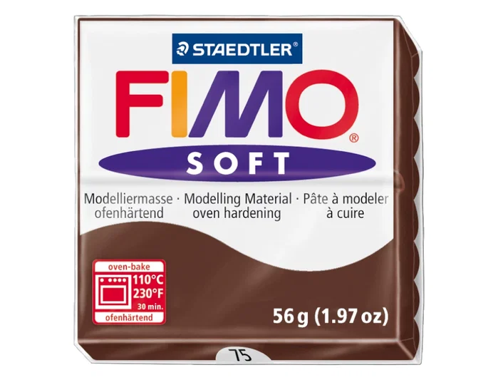 Pasta Modelar Fimo Soft Chocolate 57 Gr. (Set de 6)