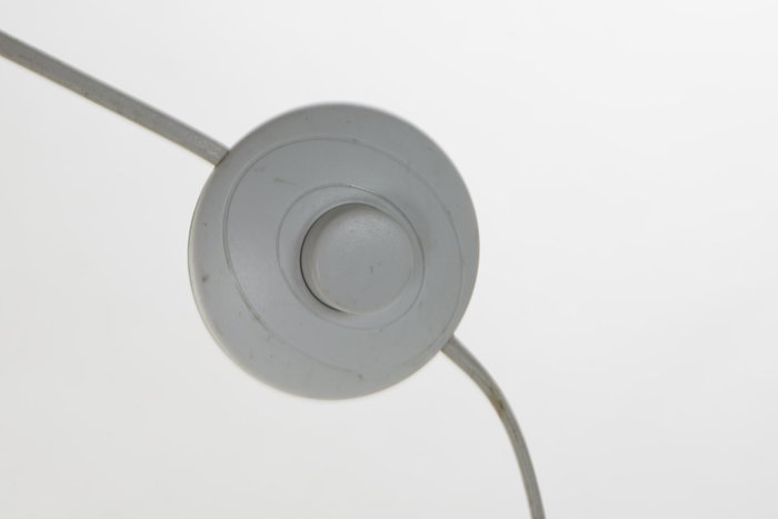 DKD Home Decor Lámpara de pie de madera y poliéster Blanco
