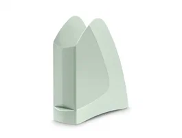 Cep Revistero de Plástico, Color Verde Salvia, para Documentos A4, Medidas 257x75x260 mm