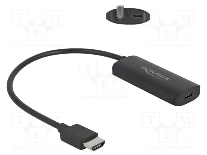 DeLOCK Adaptador HDMI-A macho a USB Type-C hembra 4K 60 Hz DeLOCK Adaptador HDMI-A macho a USB Type-C hembra 4K 60 Hz