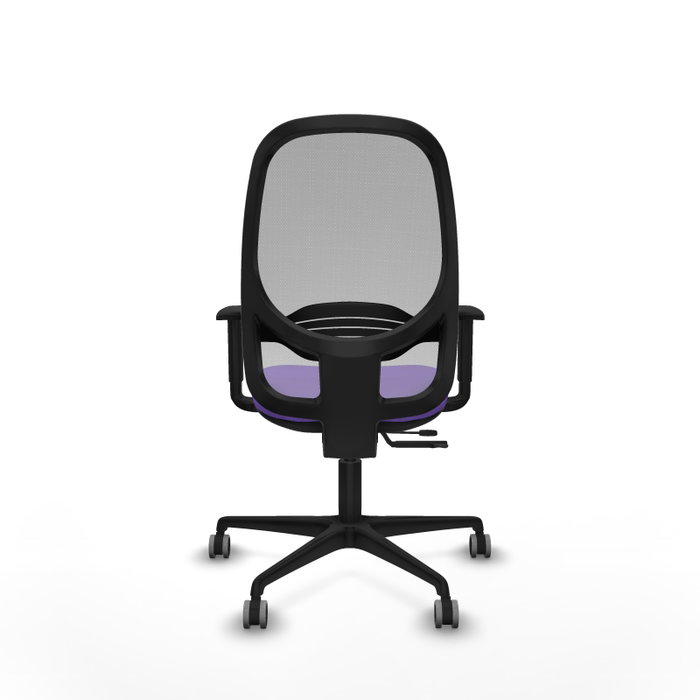 PIQUERAS Y CRESPO Silla de oficina Cilanco con mecanismo Sincro/Traslack, Tela Lila y Malla Gris PIQUERAS Y CRESPO Silla de oficina Cilanco con mecanismo Sincro/Traslack, Tela Lila y Malla Gris