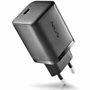 NGS Cargador de Pared GaN BUD 65W-C con Cable USB-C a USB-C de 1,5m Negro