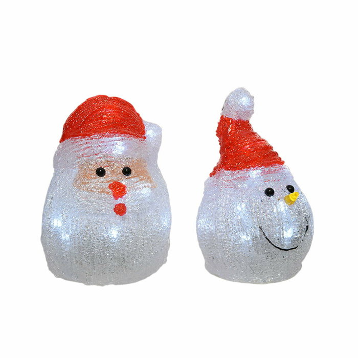 Lumineo Figura LED de Santa Claus para Interior, Modelos Surtidos