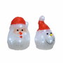 Lumineo Figura LED de Santa Claus para Interior, Modelos Surtidos