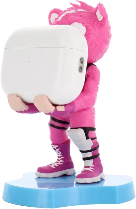 Exquisite Gaming Figura Fortnite Cuddle Team Leader, Cable Guys, Soporte para Auriculares y Smartphone, 11 cm